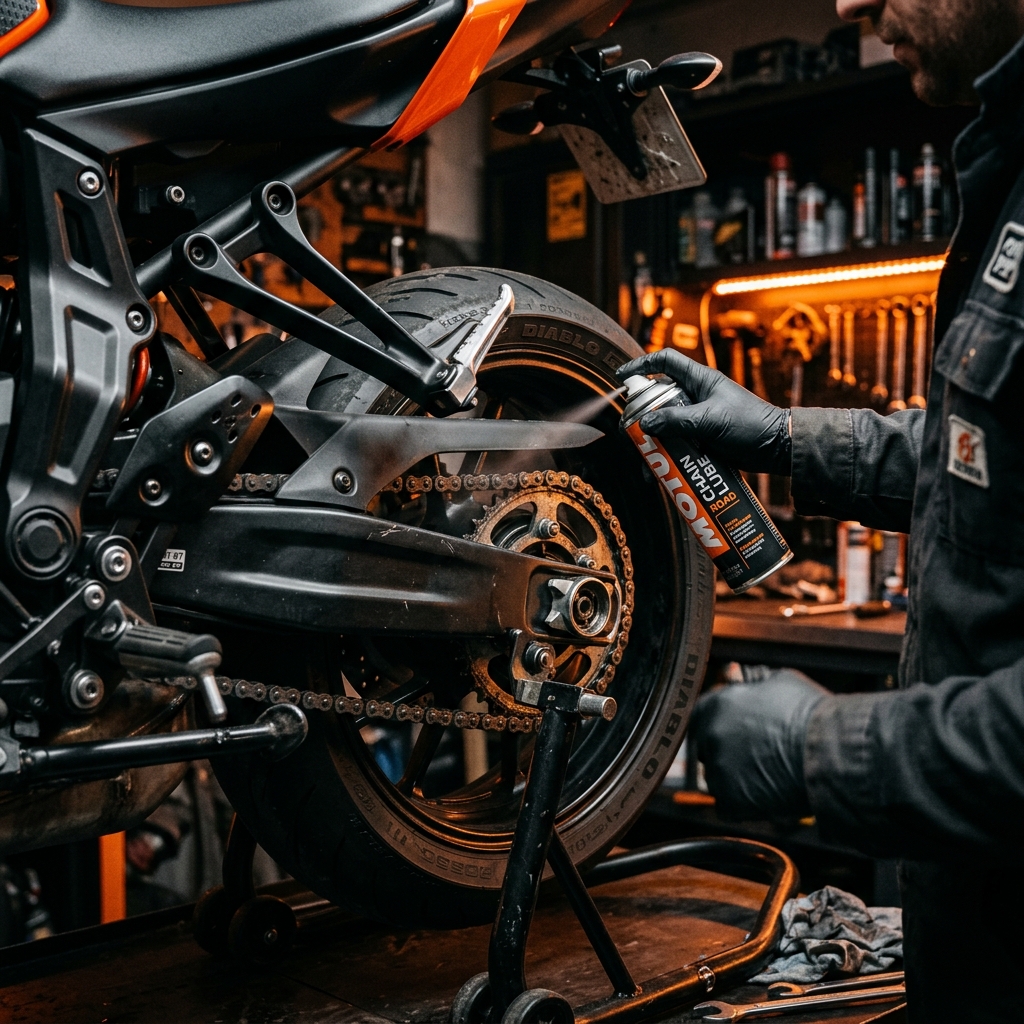 Motosiklet Zincir Bakımı ve Yağlama